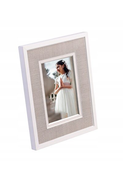 NO BRAND Ramă pentru o singură fotografie 18x24 gri comuniune nuntă botez