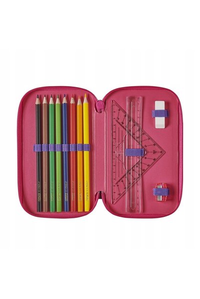 Herlitz Penar triplu extensibil CU ECHIPAMENT ÎN FORMĂ DE INIMĂ