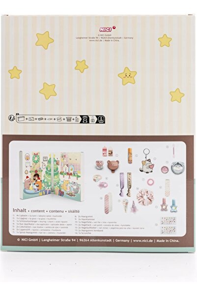 Niciman Calendar de Advent Kawaii cu cosmetice pentru fete de la 3 ani Kawaii