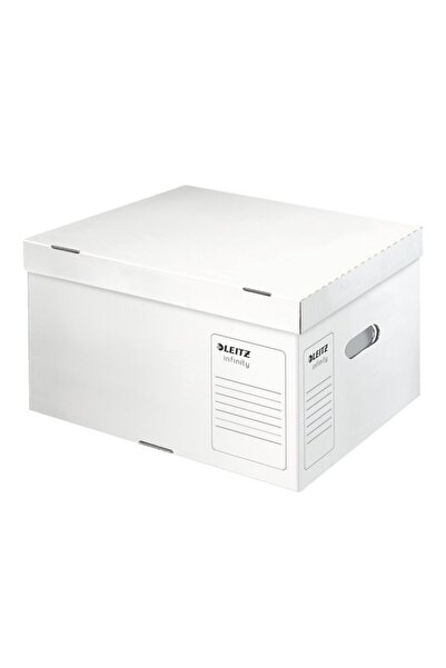 Leitz Cutie de depozitare Infinity, mărimea L (350-265-420mm), albă