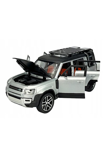 NO BRAND CHE ZHI LAND ROVER DEFENDER ARGINTIU 1:24 MAȘINĂ NOUĂ CU LUMINI ȘI S...