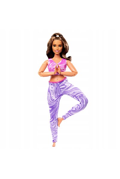 Barbie . Fabricată pentru mișcare HRH29 Păpușă Szatynka Yoga Gimnastă Gimnastică