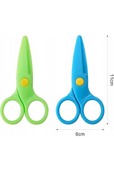 NO BRAND 6 bucăți foarfece de siguranță pentru copii, 10 cm, instrumente crea...
