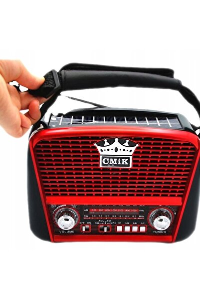 NO BRAND Radio retro solar cu USB, de urgență și centru muzical funcțional, c...