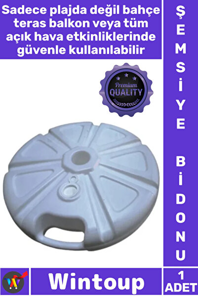 Wintoup #ŞemsiyeBidonu Su Kum Dolum Kapasiteli Bahçe Teras Balkon Güneş Sağla...