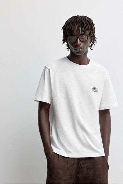LEFTIES İşlemeli t-shirt