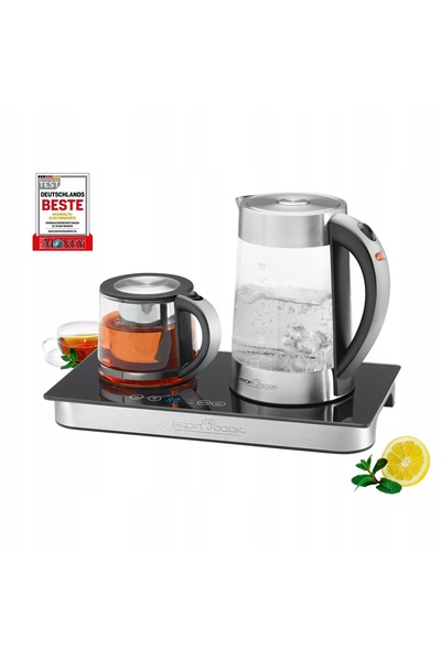 NO BRAND Profi Cook fierbător electric din sticlă de 1.7 l