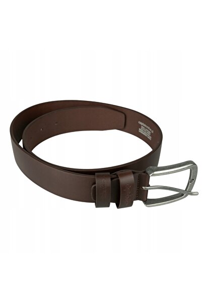 Captain Mike Curea din piele pentru pantaloni, maro clasic, 100 cm