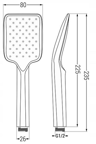 Mexen UNO DR62 SET DE DUȘ DE BAIE CROMAT