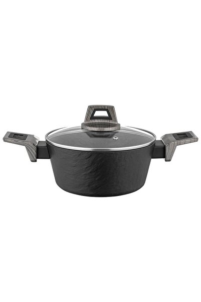 NO BRAND Oală din aluminiu Florina Japandi 24cm 3.1L cu capac, pentru inducție