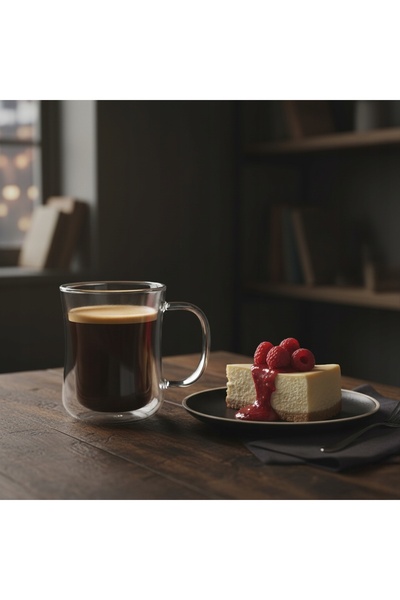 NO BRAND Set de 6 pahare termice cu pereți dubli pentru cafea și ceai, 400 ml