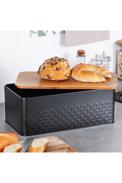 Vilde Recipient pentru pâine și produse de panificație, chifle, cu placă de b...