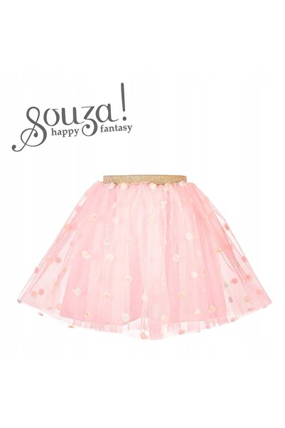 NO BRAND Souza! Fustă tutu roz florală Emi 3-5 ani