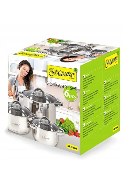 Maestro Set complet de oale, 6 piese, 1.5L / 3L / 5L MR-2120-6L
