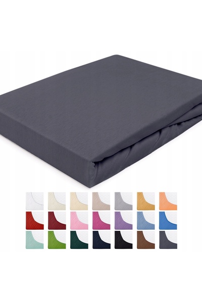 NO BRAND Cearșaf de pat JERSEY 200x220, bumbac natural, moale - MULTE CULORI
