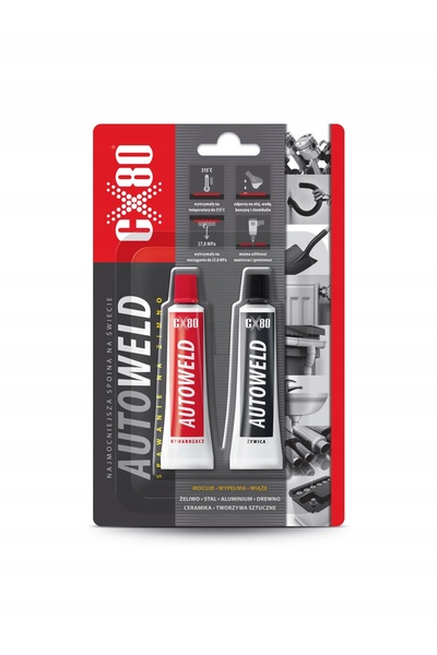 NO BRAND CX80 ADHESIV DE SUDURĂ AUTO, bicomponent, pentru sudură la rece a me...
