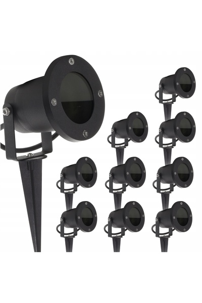 NO BRAND 9x GU10 LED REFLECTOR ILUMINATURĂ GRĂDINĂ LAMPĂ ILUMINATURĂ TERRASĂ ...