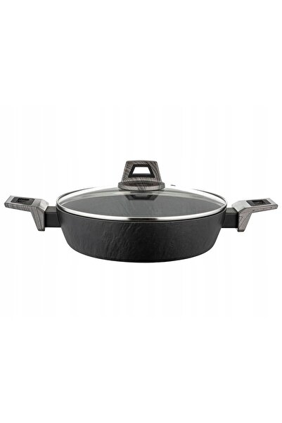 NO BRAND Oală joasă din aluminiu Florina Japandi 26cm 2.2L cu capac