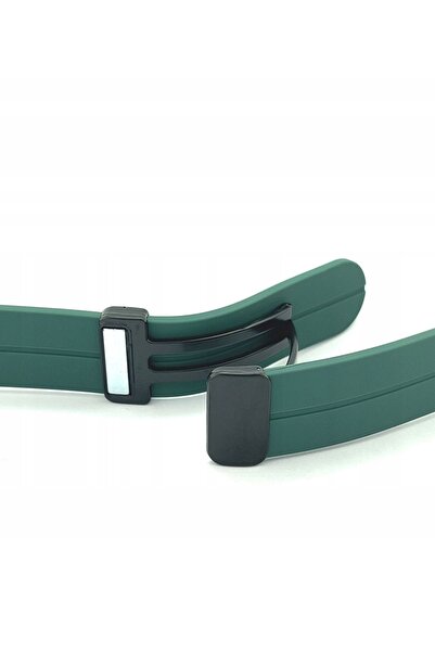 NO BRAND DILOY BR45 - 22mm - VERDE - Curea de ceas din silicon
