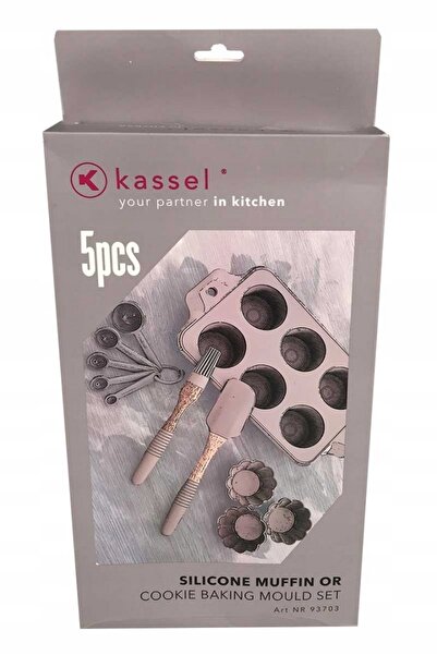 KASSEL Set pentru copt brioșe, linguri de măsurat din silicon, spatulă