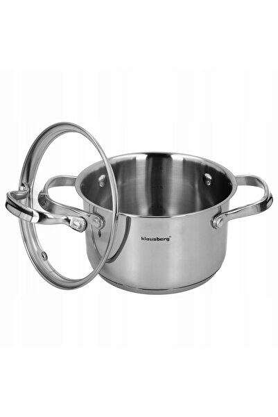 Kinghoff Vase de gătit din oțel inoxidabil cu capac 1,8L pentru inducție și g...