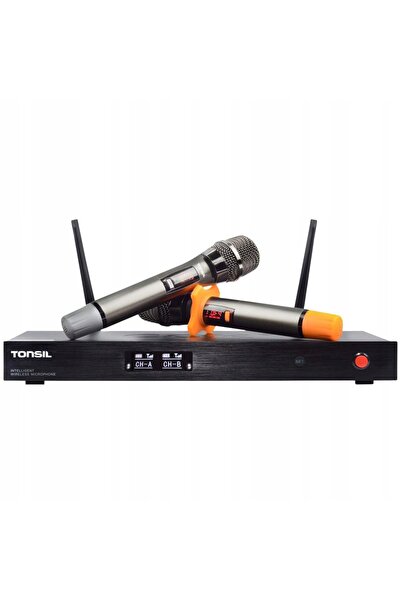 NO BRAND Microfon wireless tip cască dinamic cu receptor TONSIL MBD 440