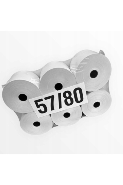NO BRAND Role termice BIUMAX 57/80 pentru casă de marcat 57mm x 80m (60 bucăți)
