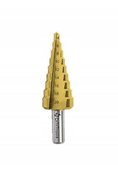 NO BRAND Burghiu în trepte HSS TiN 4-20 mm (9 trepte) BMM TOOLS |   DIN 1412C
