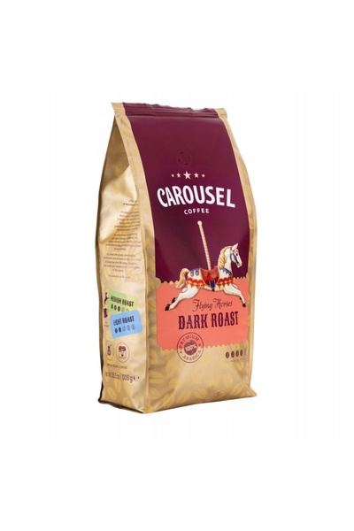 NO BRAND Boabe de cafea Carousel 100% arabica neagră 1000g