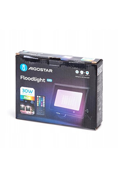 NO BRAND Proiector puternic de exterior cu iluminare LED RGB, tip halogen, 20...