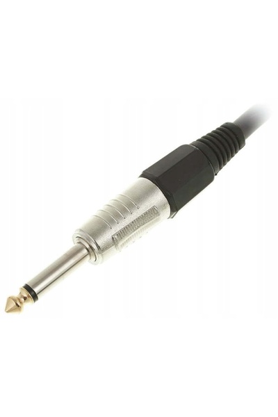 NO BRAND Cablu mono pentru difuzoare cu mufă JACK de 6,3 mm, 10 m, gri, the s...