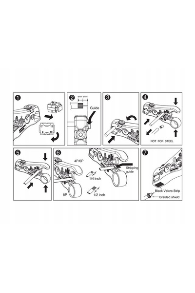 NO BRAND Dezizolator de cabluri coaxiale JONARDUST525 cu lamă de tăiere