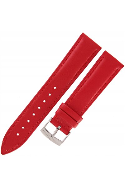 NO BRAND TEKLA EZ30 - 20 mm - ROȘU - Curea de ceas din piele