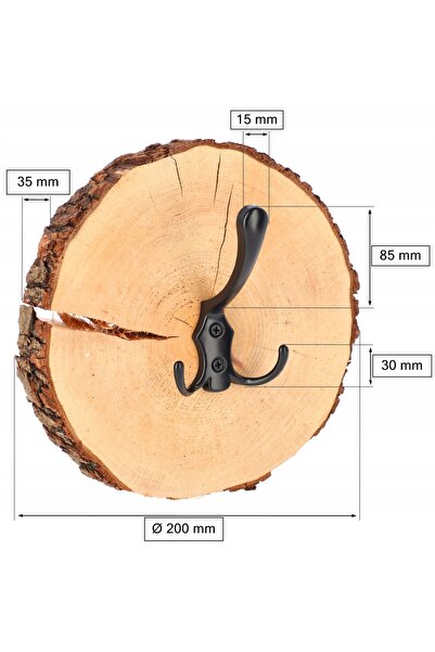 NO BRAND PLACĂ DECORATIVĂ DE PERETE DIN LEMN, DE 20 CM