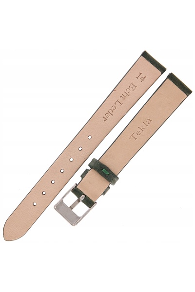 NO BRAND TEKLA G8 - 14mm - Neted - VERDE - Curea de ceas din piele