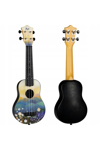 NO BRAND Ukulele sopran Flight TUS40 Dandelions, model colorat, față din lemn...