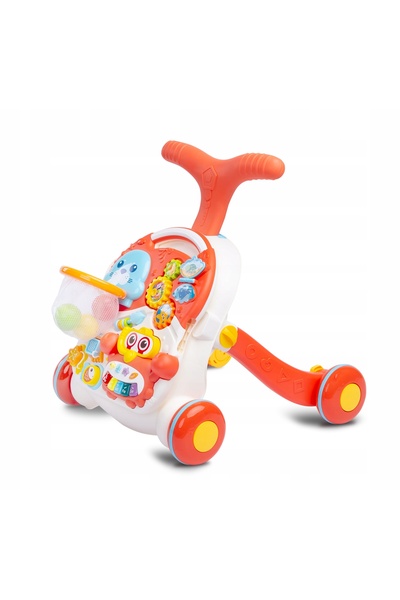 TOYZ Cărucior interactiv, mers-de-ajutor și masă educațională 4-în-1 pentru c...