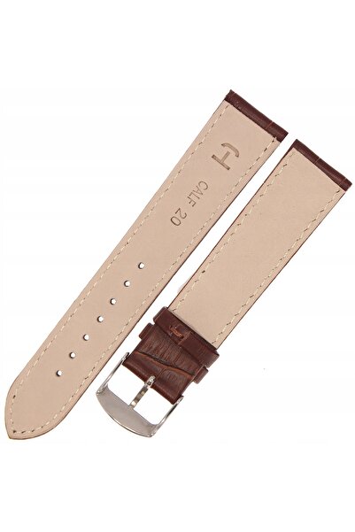 NO BRAND HORIDO 0189 - MARO ÎNCHIS - 20mm - Curea de ceas din piele