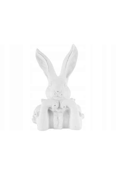 NO BRAND Figurină de Paște iepure din plastic 35 cm