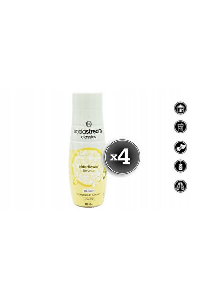sodastream 4x SIROP CONCENTRAT DE MĂRĂȘINE ZERO 9L, BEAUTEURI DE 440ML