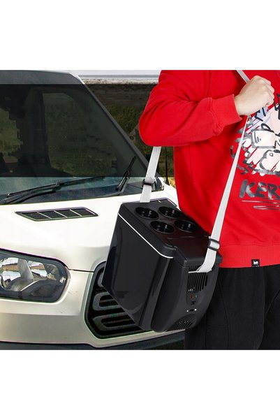 NO BRAND Mini frigider de 6 L, frigider auto portabil de 12V, răcitor de băuturi