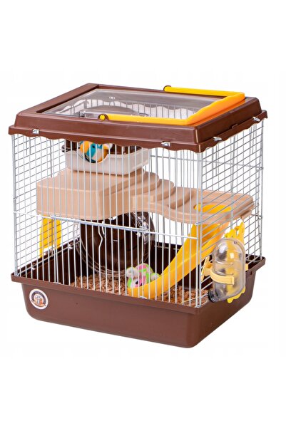 NO BRAND CUȘCĂ PENTRU HAMSTER ȘI ȘOARECI, CU ECHIPAMENT: ROATĂ, CĂSUȚĂ, ADĂPĂ...