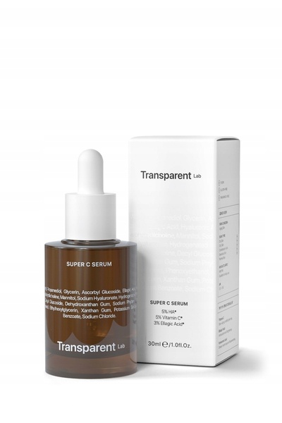 NO BRAND Transparent Lab Super C Serum, 30 ml - Ser cu 5% Vitamina C și Acid ...
