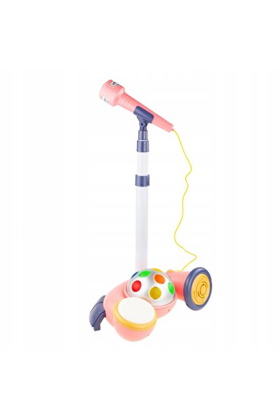 Martom Microfon Karaoke cu Suport și Glob Disco pentru Copii - Micul Stea
