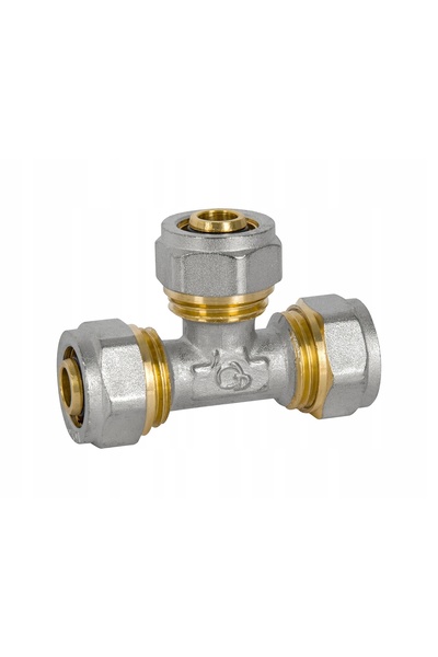 DIAMOND Conector în T PEX 32x25x32 cu clemă groasă de strângere prin răsucire
