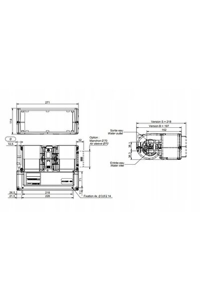 NO BRAND Boiler universal SIROCCO TENERE PERFORMA 4xD45 24V 5,9kW