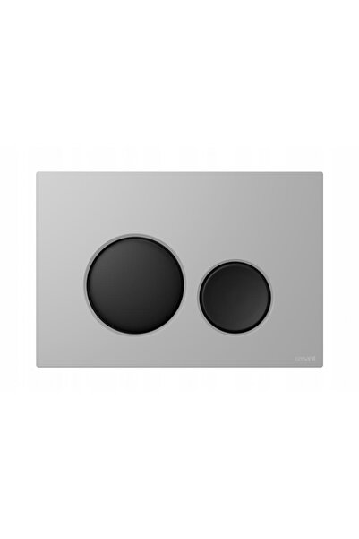 Cersanit Buton WC Luna crom mat, taste negru mat K97-0564