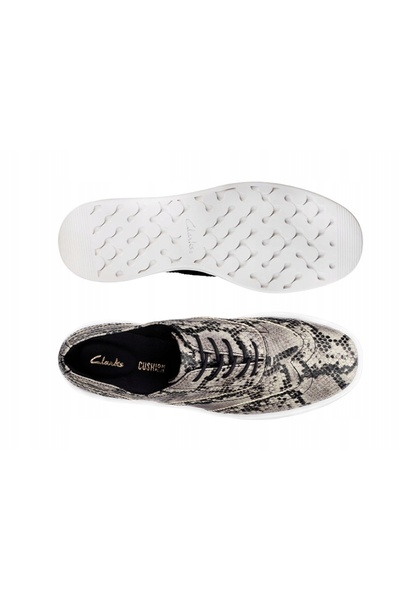CLARKS Pantofi de damă tip brogue - Hero Brogue - mărimea 37,5 - piele de șar...
