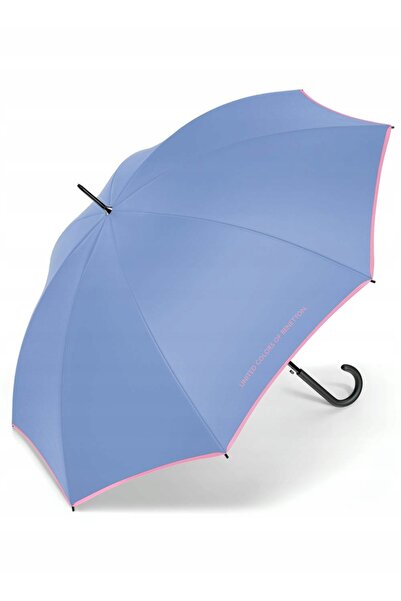 NO BRAND Umbrelă automată lungă Benetton Long AC - mountain bluebird
