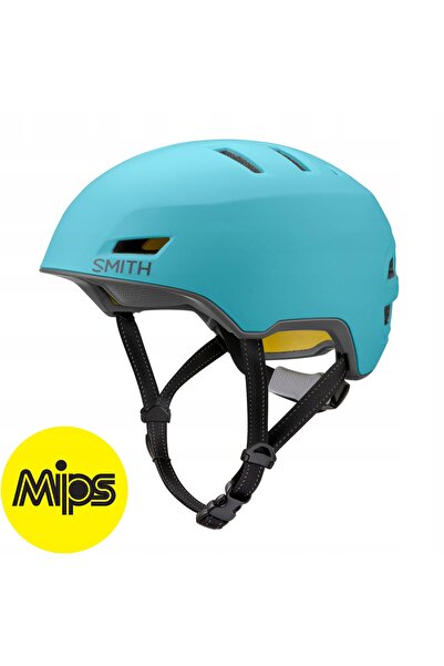 NO BRAND CASCA SMITH pentru patine cu rotile și bicicletă EXPRESS MIPS turcoa...